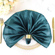 5 Satin Dinner Table Napkins 20" x 20"