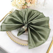 5 Satin Dinner Table Napkins 20" x 20" NAP_STN_DSG