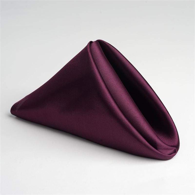 5 Satin Napkins 20" x 20"