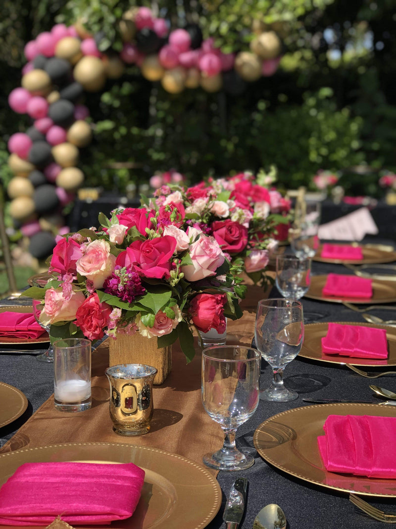 5 Satin Napkins 20" x 20"