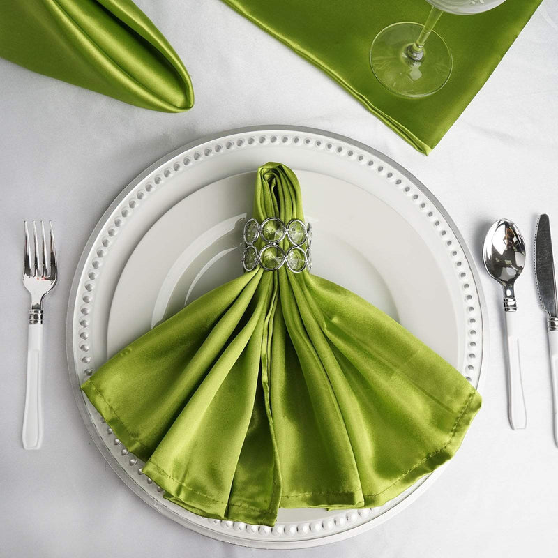 5 Satin Napkins 20" x 20"
