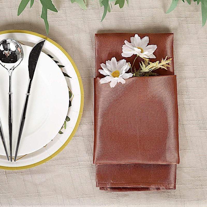 5 Satin Napkins 20" x 20"