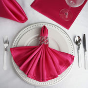 5 Satin Napkins 20" x 20"