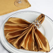 5 Satin Napkins 20" x 20" NAP_STN_GOLD