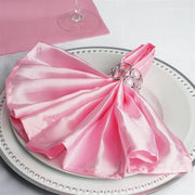 5 Satin Napkins 20" x 20" NAP_STN_PINK