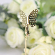 5 Sign Holders 5" Butterfly Card Clips Metal Table Number Stands - Gold CARD_MET_001_5_GOLD