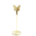 5 Sign Holders 5" Butterfly Card Clips Metal Table Number Stands - Gold CARD_MET_001_5_GOLD