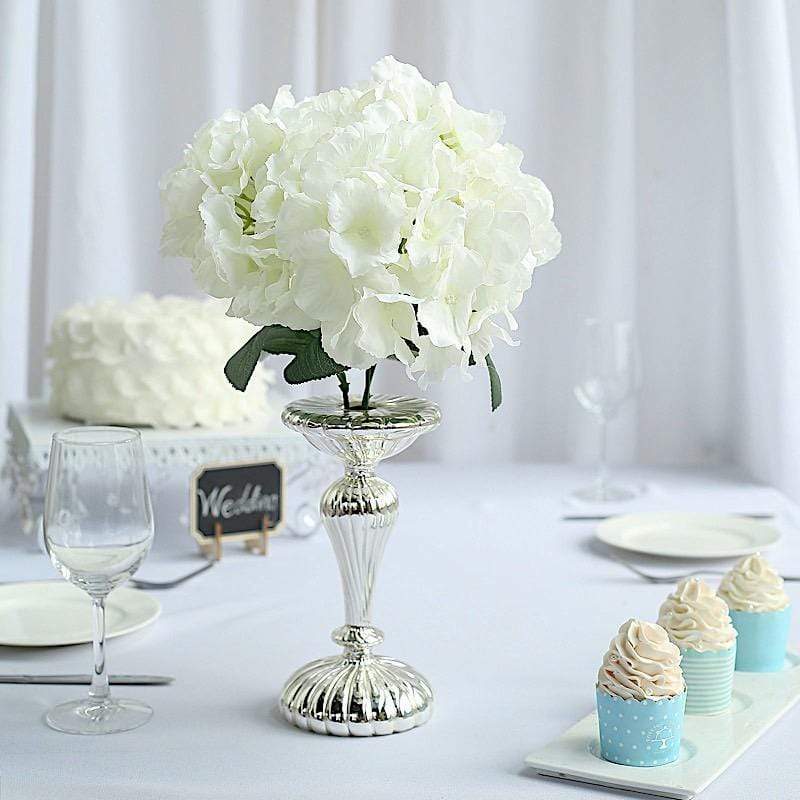 5 Silk Hydrangea Bushes for Floral Arrangements