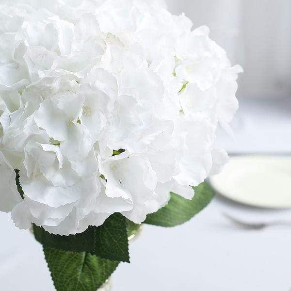 5 Silk Hydrangea Bushes for Floral Arrangements
