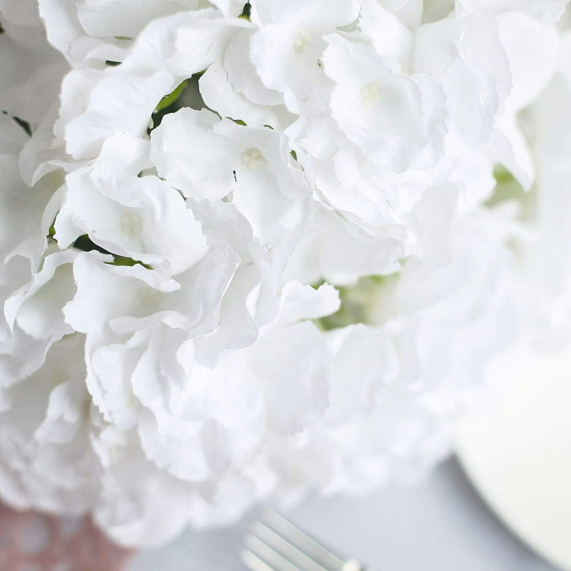 5 Silk Hydrangea Bushes for Floral Arrangements