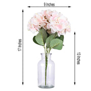 5 Silk Hydrangea Bushes for Floral Arrangements