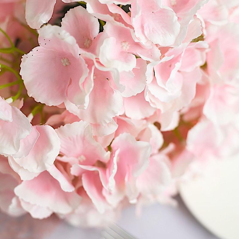 5 Silk Hydrangea Bushes for Floral Arrangements