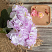 5 Silk Hydrangea Bushes for Floral Arrangements