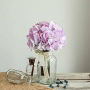 5 Silk Hydrangea Bushes for Floral Arrangements