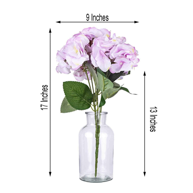 5 Silk Hydrangea Bushes for Floral Arrangements