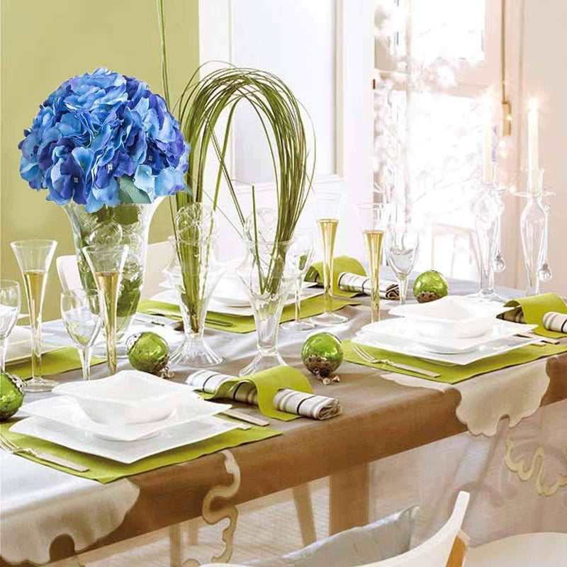 5 Silk Hydrangea Bushes for Floral Arrangements