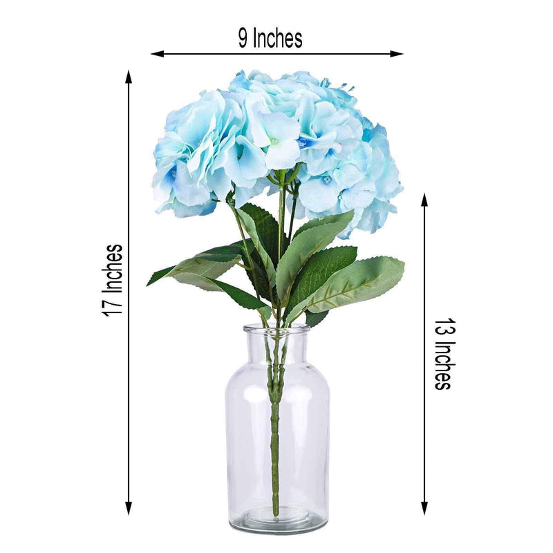 5 Silk Hydrangea Bushes for Floral Arrangements