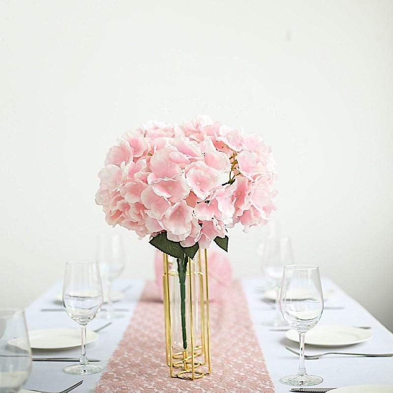 5 Silk Hydrangea Bushes for Floral Arrangements