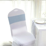5 Spandex Stretchable Chair Sashes with Silver Diamond Ring Buckle