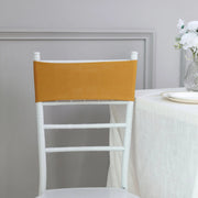 5 Spandex Stretchable Chair Sashes with Silver Diamond Ring Buckle