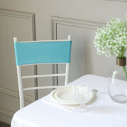 5 Spandex Stretchable Chair Sashes with Silver Diamond Ring Buckle