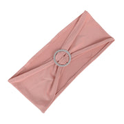 5 Spandex Stretchable Chair Sashes with Silver Diamond Ring Buckle SASH_SPX03_080