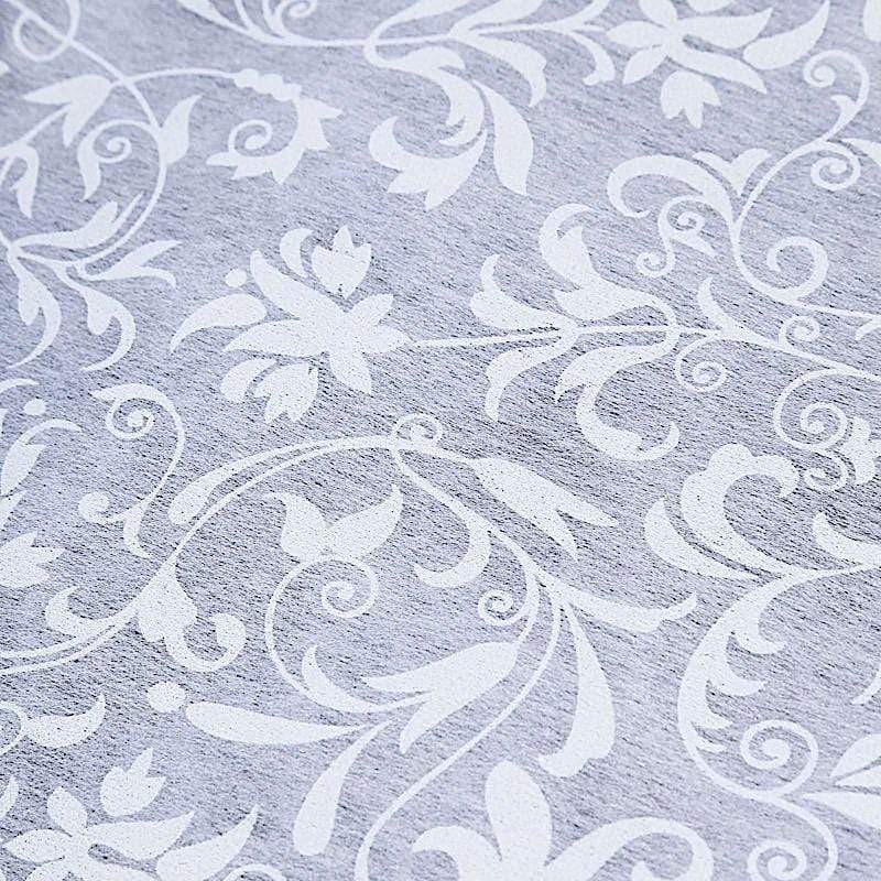 50 ft long Floral Lace Aisle Runner - White RUNER_LACE_50