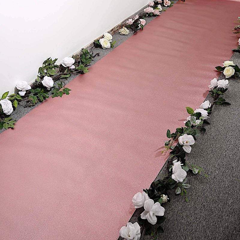 50 ft long Glittered Wedding Aisle Runner