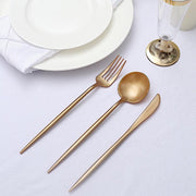 50 Heavy Duty Plastic Cutlery Spoons Forks and Knives Set - Disposable Tableware