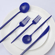 50 Heavy Duty Plastic Cutlery Spoons Forks and Knives Set - Disposable Tableware
