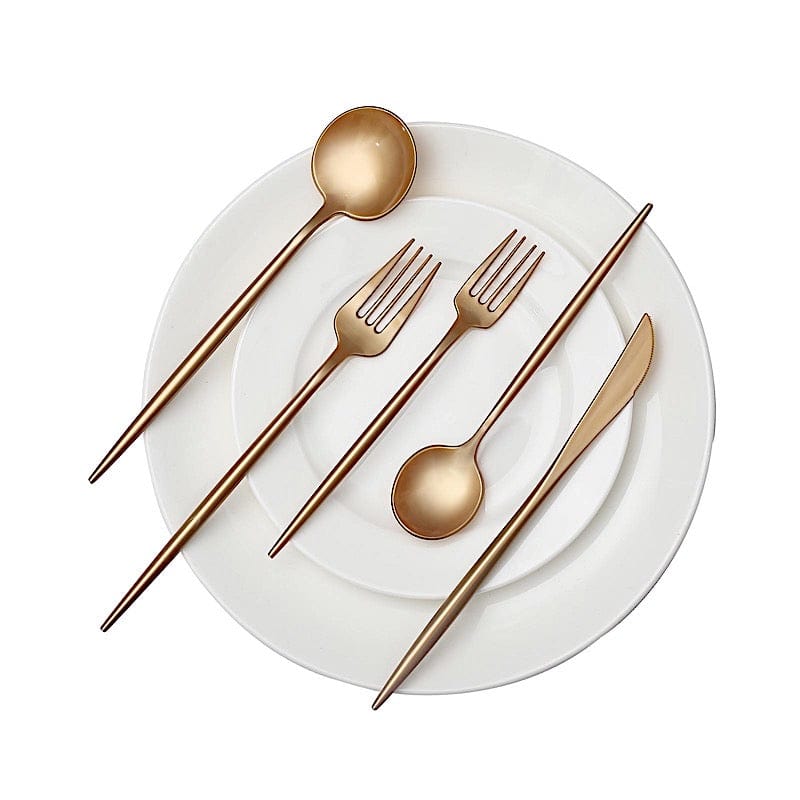 50 Heavy Duty Plastic Cutlery Spoons Forks and Knives Set - Disposable Tableware