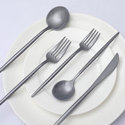50 Heavy Duty Plastic Cutlery Spoons Forks and Knives Set - Disposable Tableware