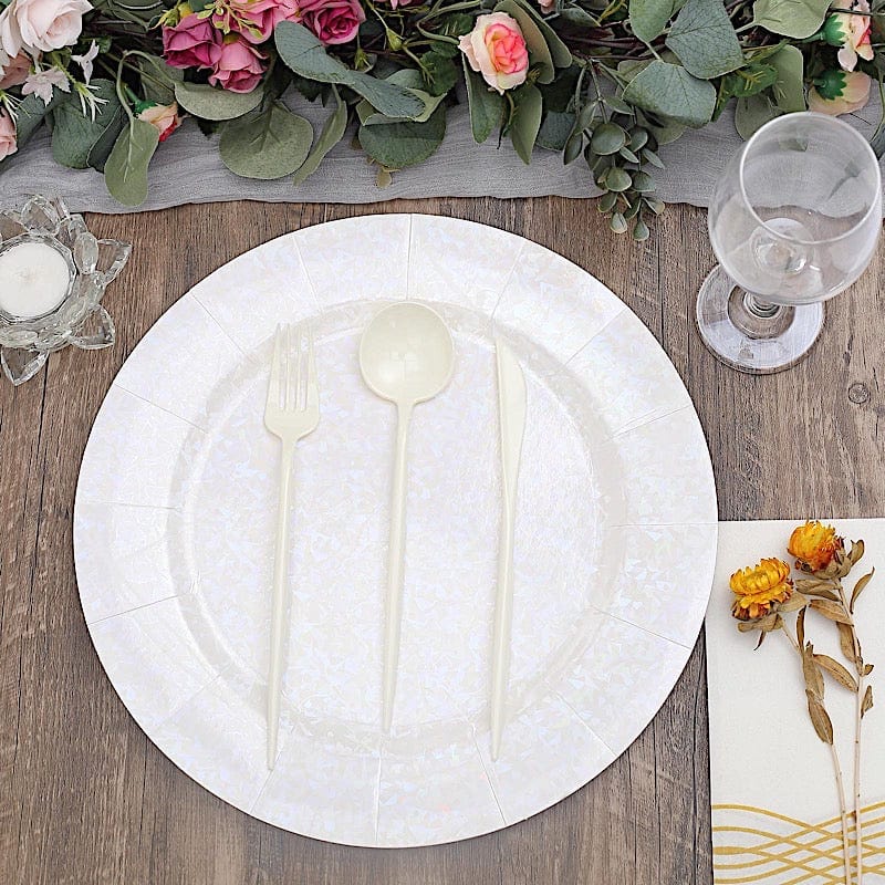 50 Heavy Duty Plastic Cutlery Spoons Forks and Knives Set - Disposable Tableware