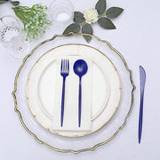 50 Heavy Duty Plastic Cutlery Spoons Forks and Knives Set - Disposable Tableware