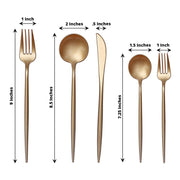 50 Heavy Duty Plastic Cutlery Spoons Forks and Knives Set - Disposable Tableware