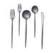 50 Heavy Duty Plastic Cutlery Spoons Forks and Knives Set - Disposable Tableware DSP_YY0012A_SILV