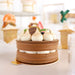 50 Metallic 3" Round Cake Boards Disposable Mini Dessert Trays - Gold CAKE_CARB009_RND_GOLD