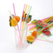 50 Mini Tropical Fruit Disposable Plastic Drinking Straws - Assorted STRAW_PLST02_FRUT