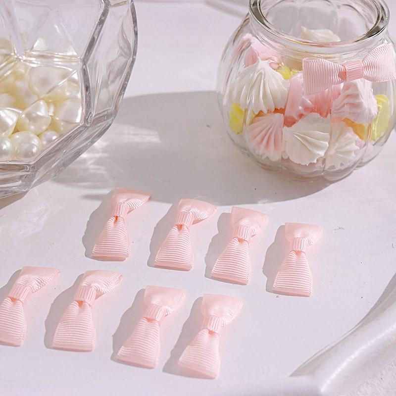 50 pcs 1.5" Grosgrain Polyester Pre Tied Ribbon Bows