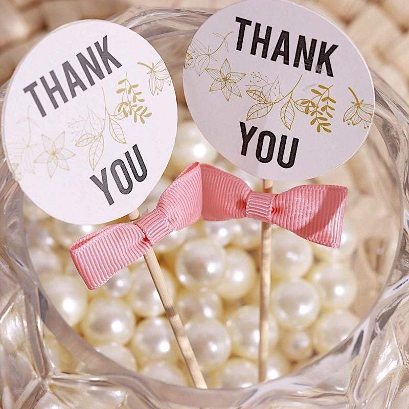 50 pcs 1.5" Grosgrain Polyester Pre Tied Ribbon Bows