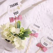 50 pcs 1.5" Grosgrain Polyester Pre Tied Ribbon Bows