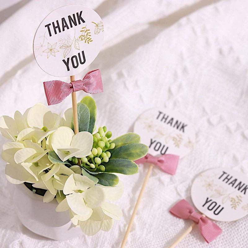 50 pcs 1.5" Grosgrain Polyester Pre Tied Ribbon Bows