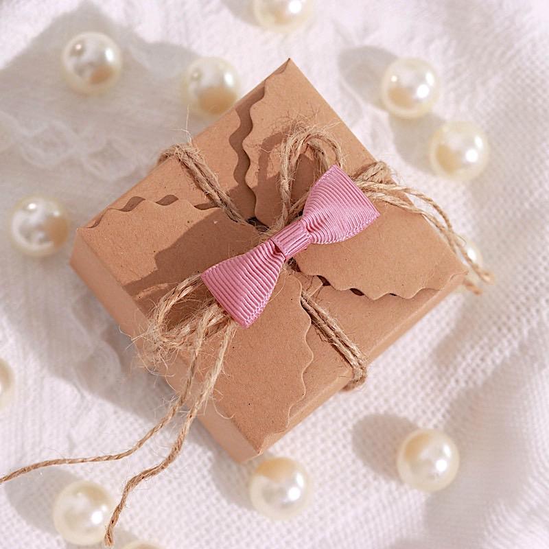 50 pcs 1.5" Grosgrain Polyester Pre Tied Ribbon Bows