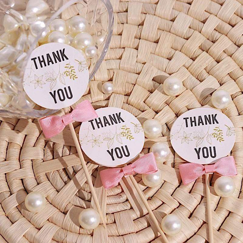 50 pcs 1.5" Grosgrain Polyester Pre Tied Ribbon Bows