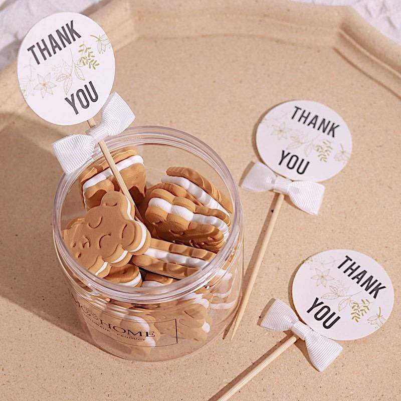 50 pcs 1.5" Grosgrain Polyester Pre Tied Ribbon Bows