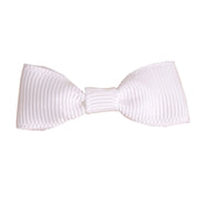 50 pcs 1.5" Grosgrain Polyester Pre Tied Ribbon Bows RIB_BOW_GROS01_WHT