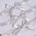 50 pcs 10" Pre Tied Satin Ribbon Bows with Metallic Trim