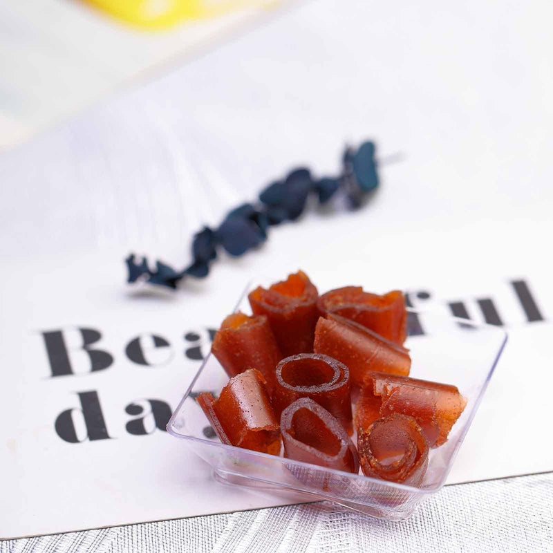 50 pcs 2" Clear Elegant Mini Square Plastic Plates - Disposable Tableware PLST_PLA0055_CLR