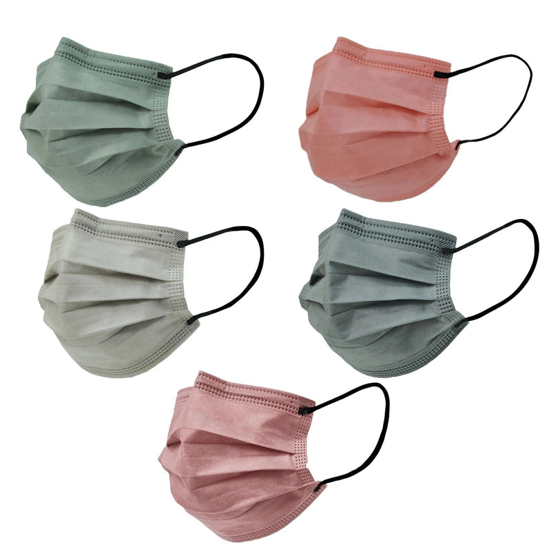 50 pcs 3-Layer Disposable Face Masks Protective Covers - Assorted CARE_MASK01_MIX1
