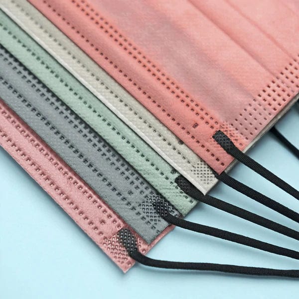 50 pcs 3-Layer Disposable Face Masks Protective Covers - Assorted CARE_MASK01_MIX1